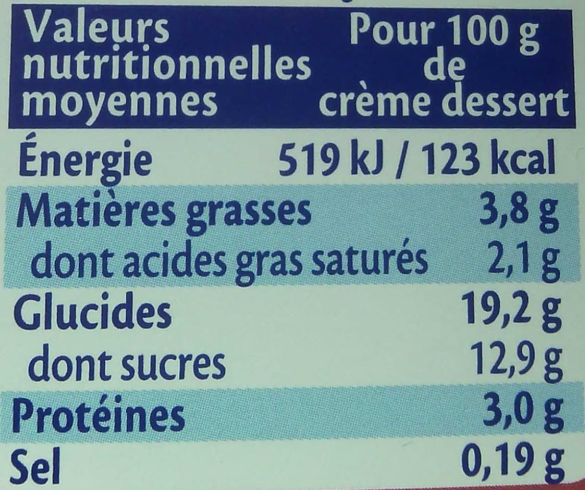 Mont Blanc Crème dessert à la vanille saveur noix de pécan packshot
