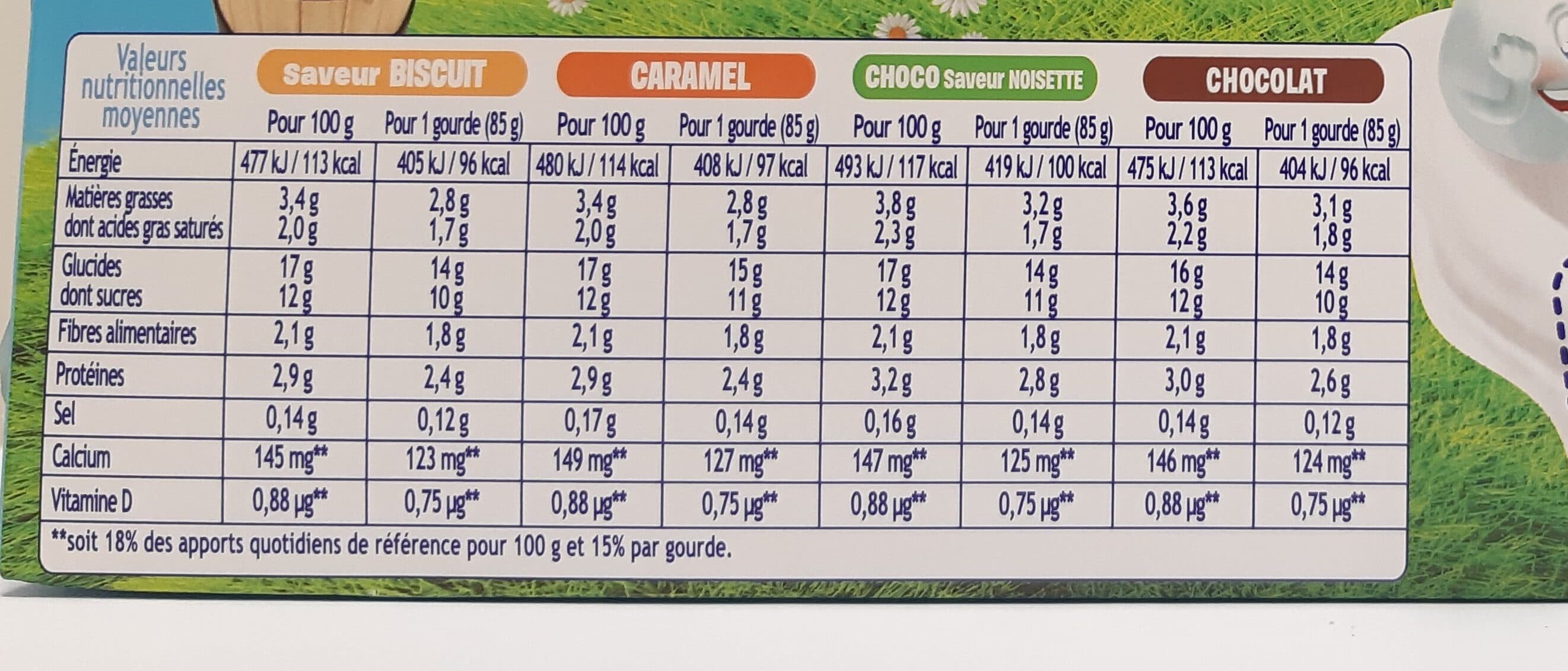 Goûter laitier RÉCRÉ O'LÉ Goûter laitier Gourdes Multivariétés 12x85g packshot