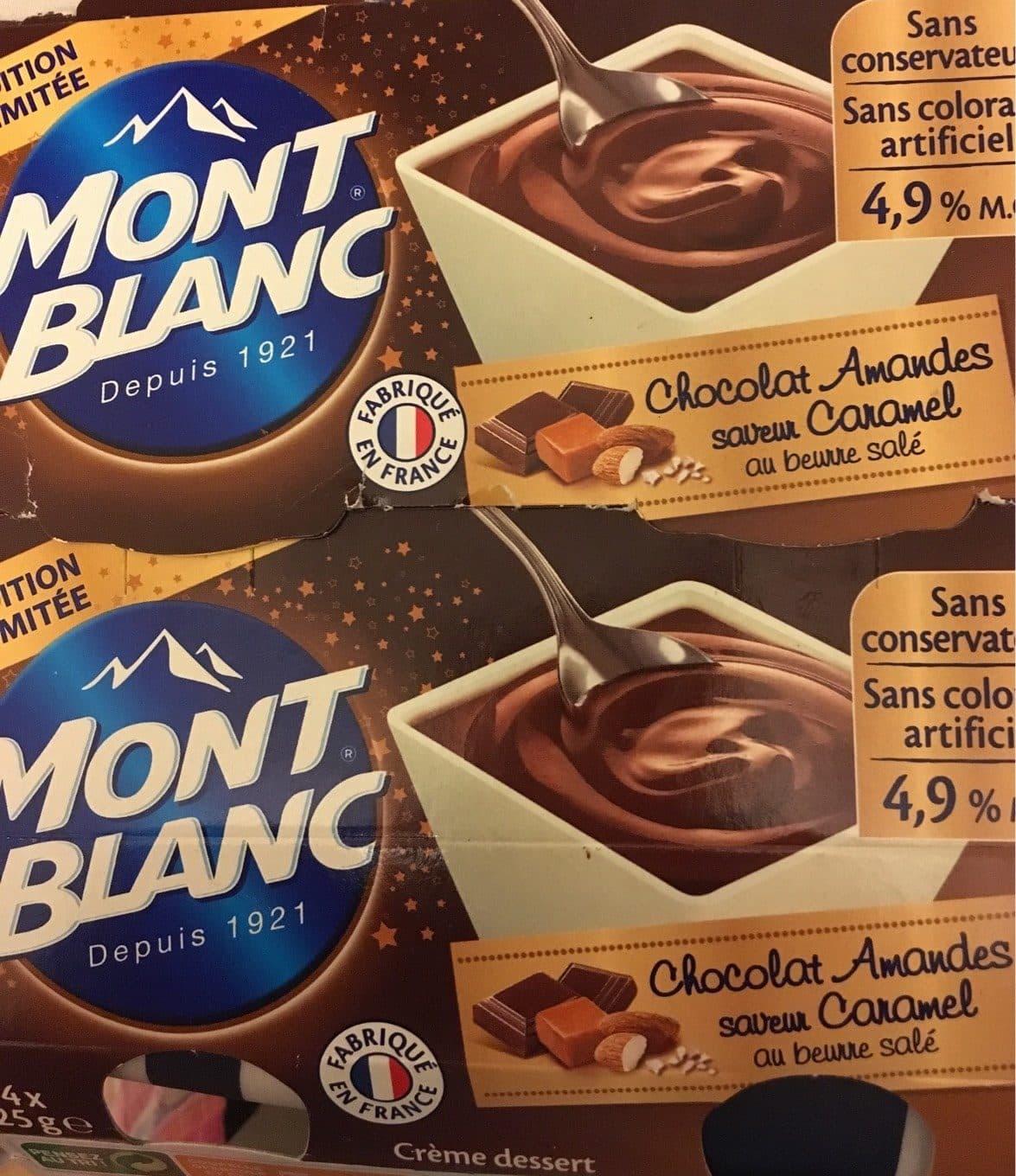 Mont Blanc Mont Blanc Chocolat Amandes Saveur Caramel au Beurre Salé packshot