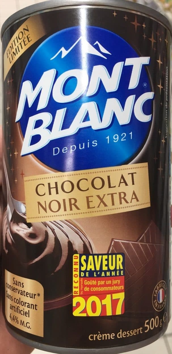 Mont Blanc Crème dessert Chocolat noir extra packshot