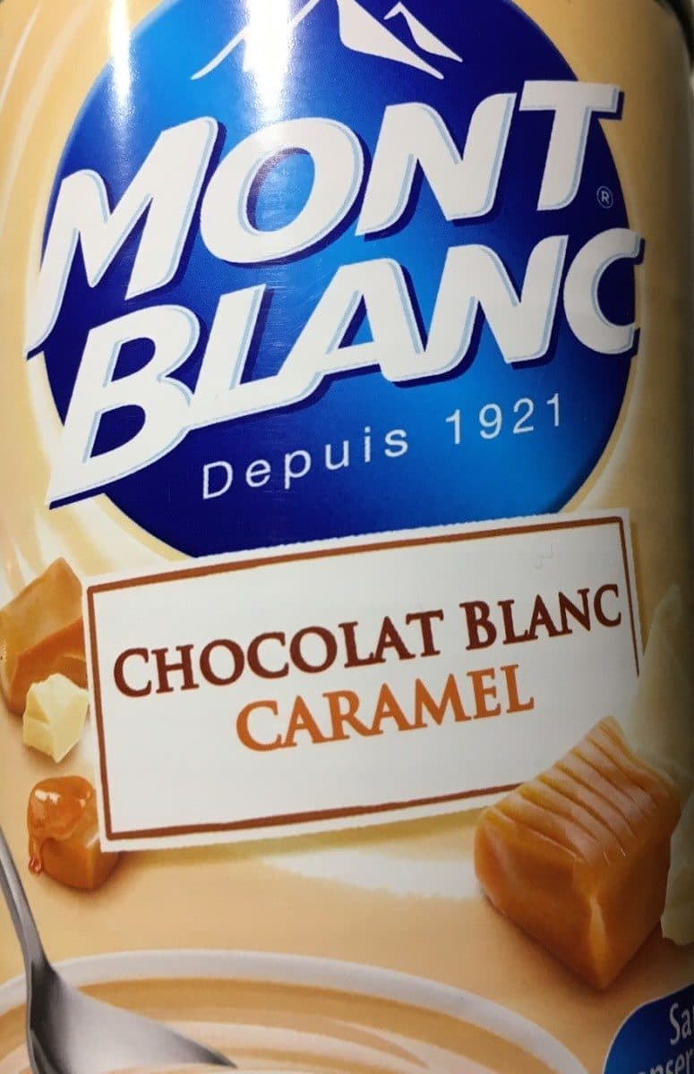 Mont Blanc Mont blanc chocolat blanc caramel packshot