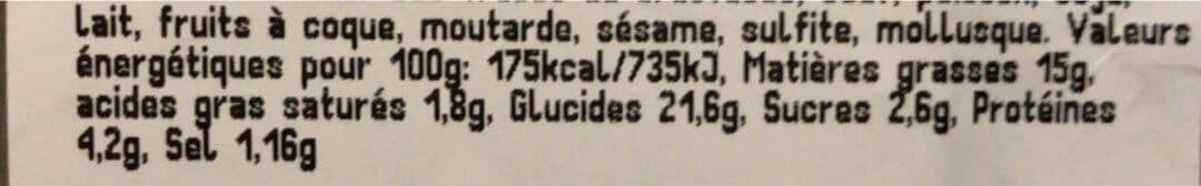 Open Food Facts Taboulé blanc oriental packshot