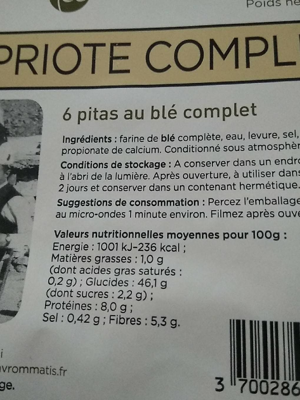 Mavrommatis Pita chypriote packshot