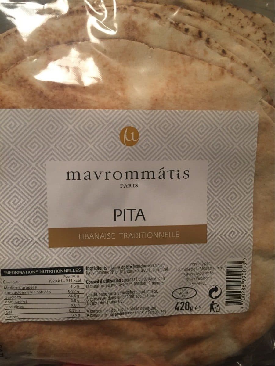 Mavrommatis Pita libanaise traditionnelle packshot