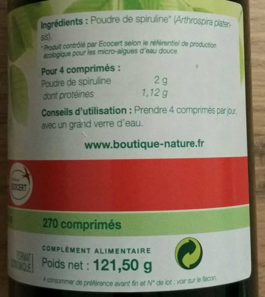 Boutique NATURE Spiruline packshot