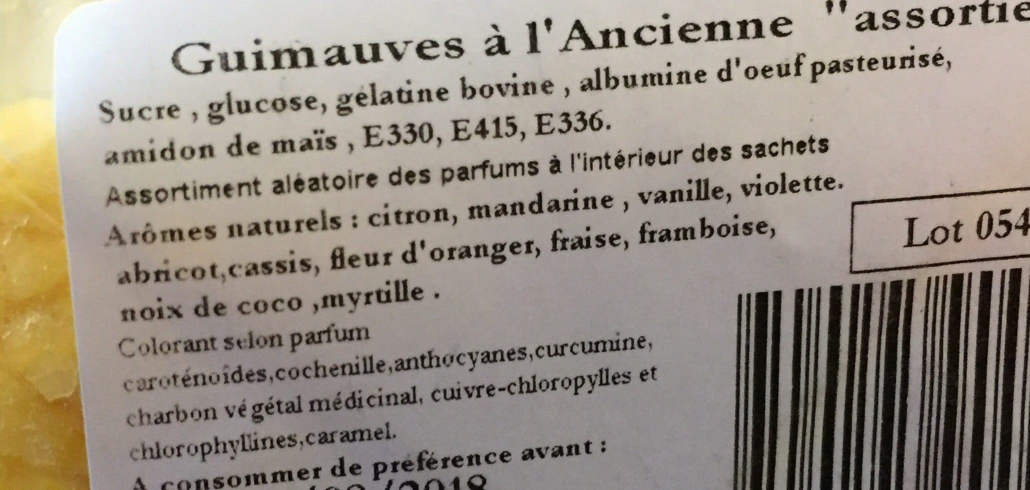 Open Food Facts Guimauve a l'ancienne packshot