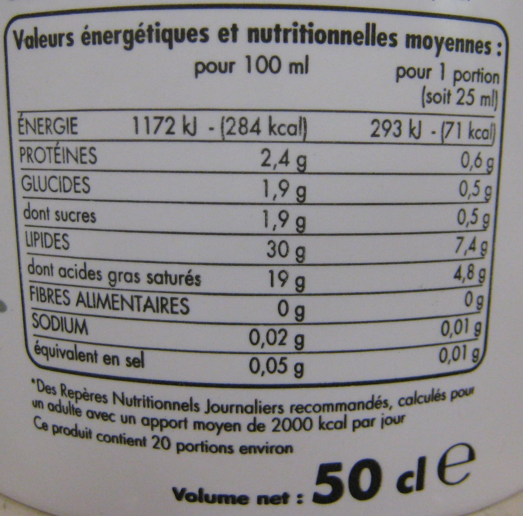 Tous les jours Crème fraiche épaisse entière packshot
