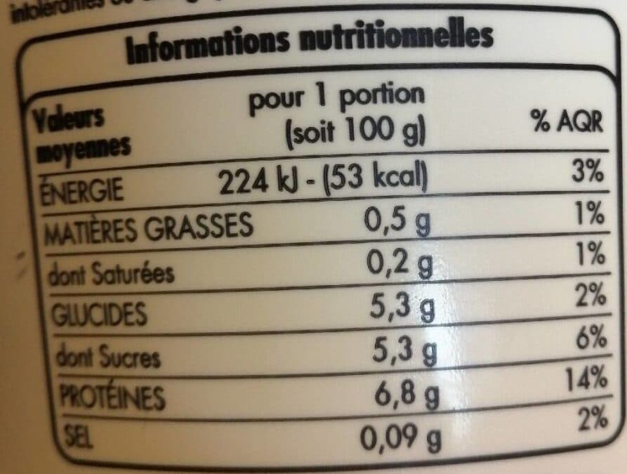 TLJ Fromage blanc à 0% de matières grasses packshot