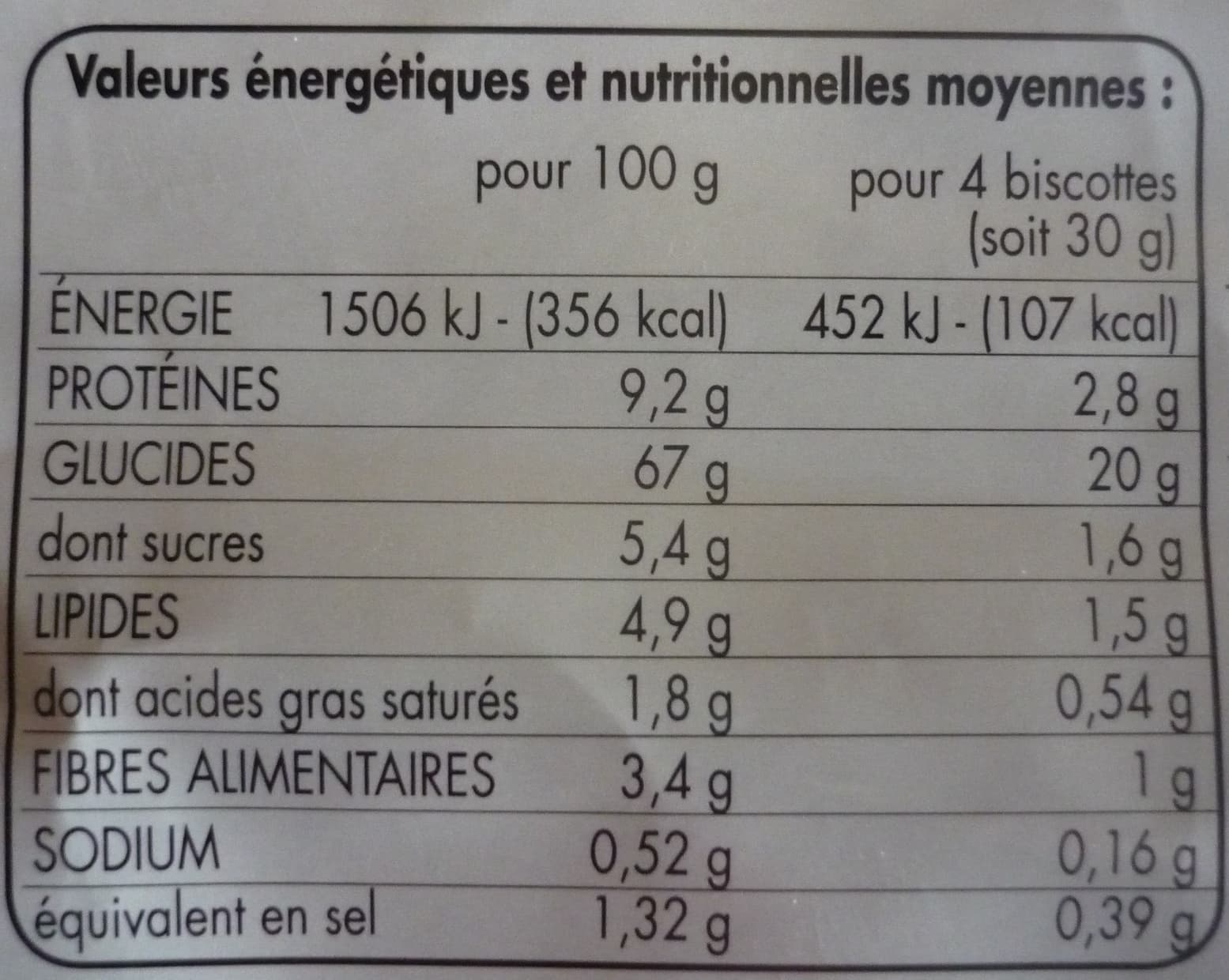 Tous les jours 100 Biscottes packshot