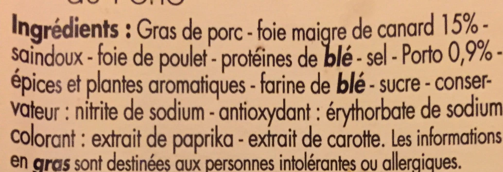 Tous les jours Mousse de Canard au Porto packshot
