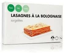 Tous les jours Lasagnes à la bolognaise packshot