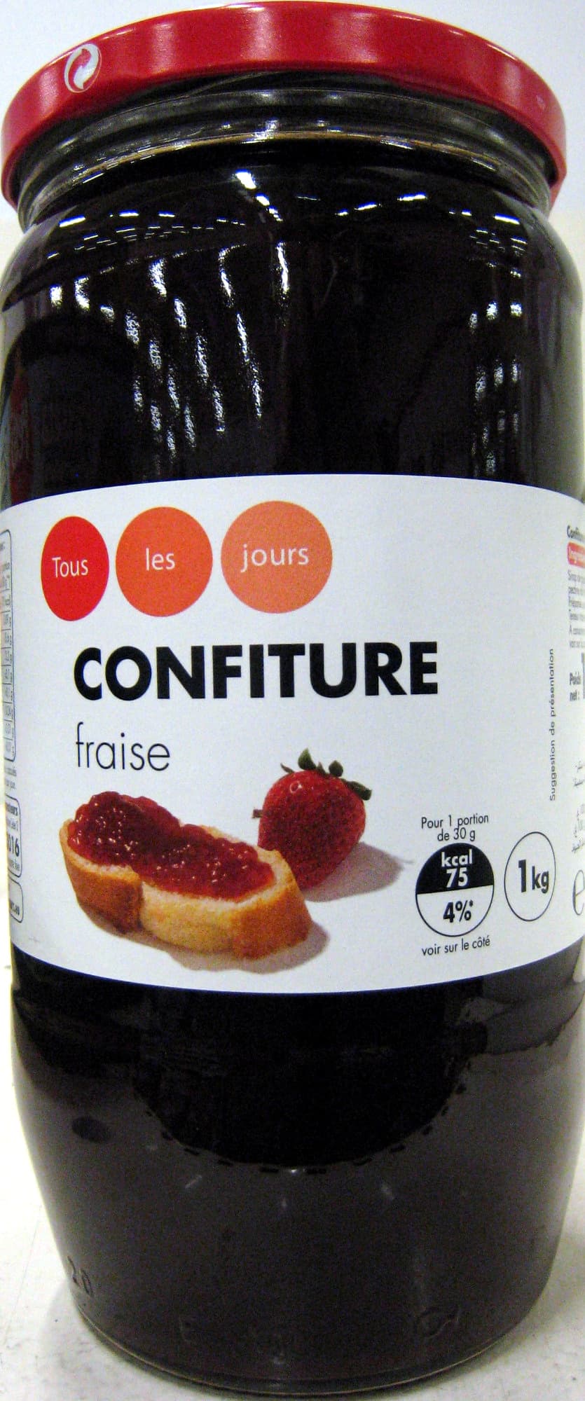 Tous les jours Confiture Fraise packshot