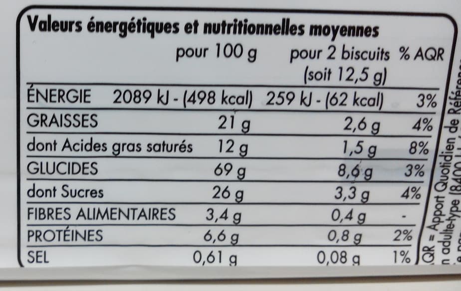 Tous les jours Sablés Noix de Coco packshot