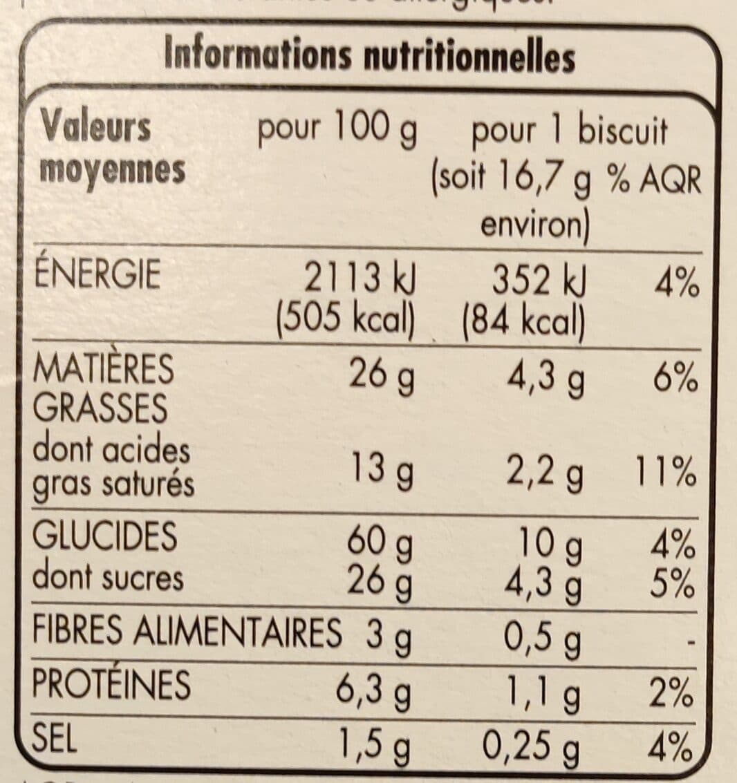 Tous les jours Cookies pépites de chocolat packshot