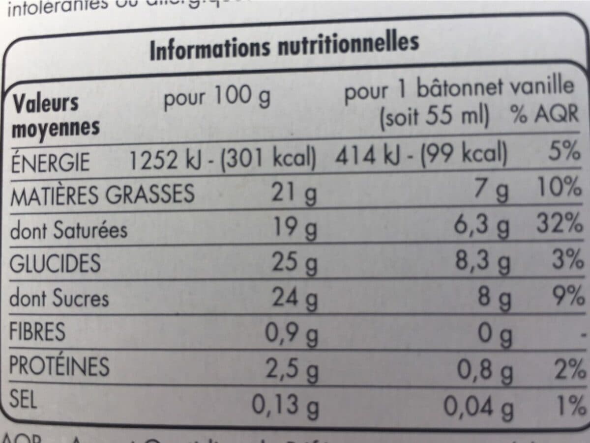 Tous les jours Bâtonnets glacés - 8 parfum vanille 8 parfum chocolat packshot