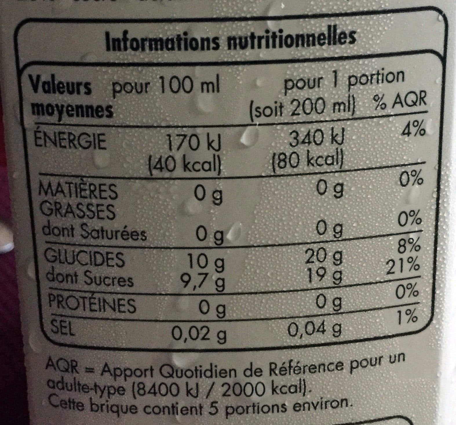 TLJ Nectar orangeà base de concentré Teneur en fruits : 50% minimum packshot