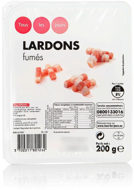 TLJ Lardons fumés packshot
