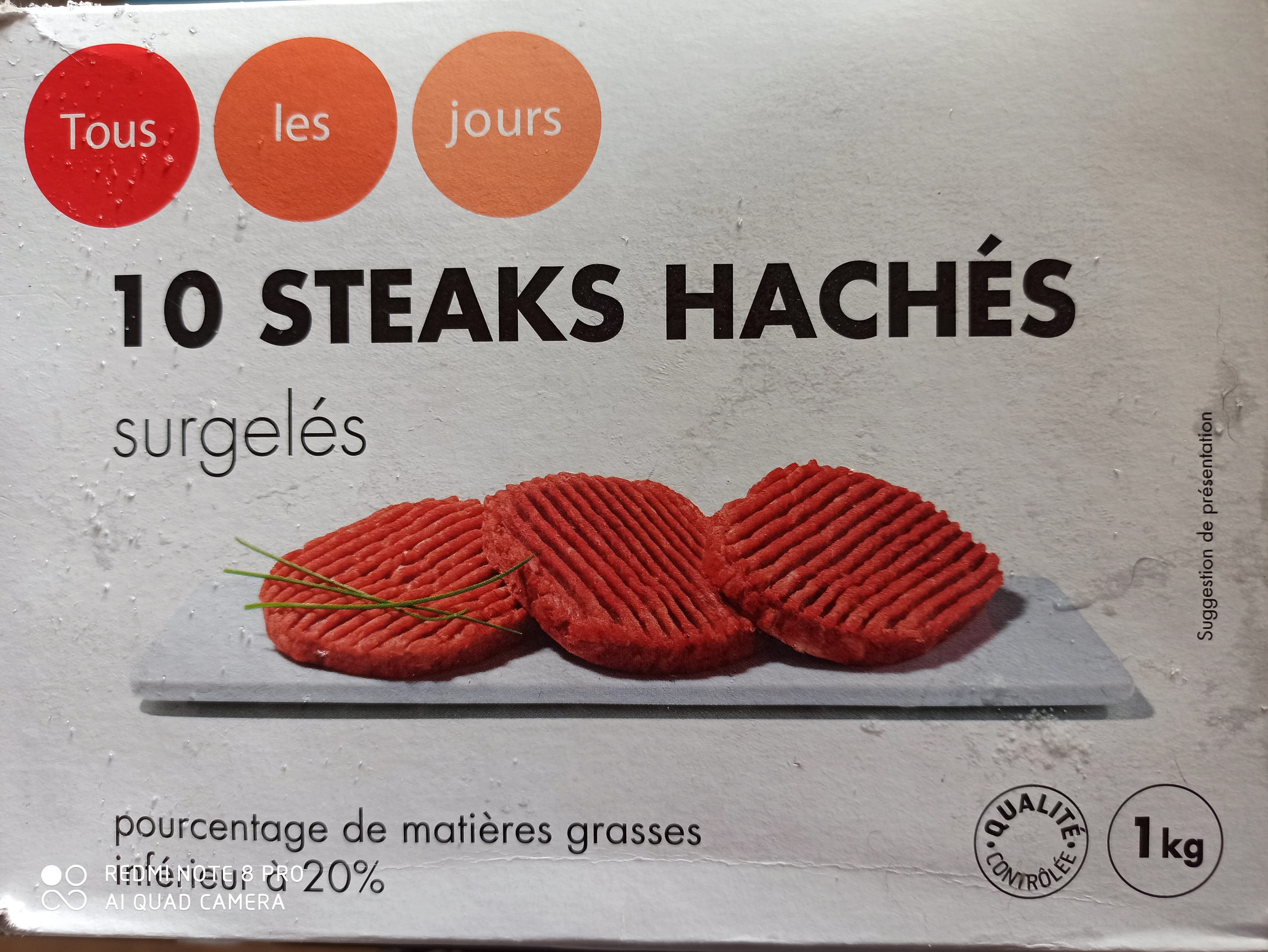 TLJ 10 steak haché surgelés packshot
