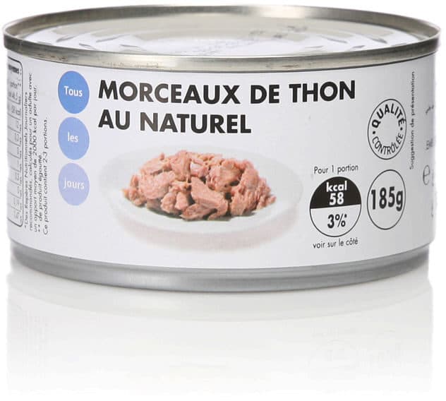 TLJ Morceaux de thon au naturel packshot