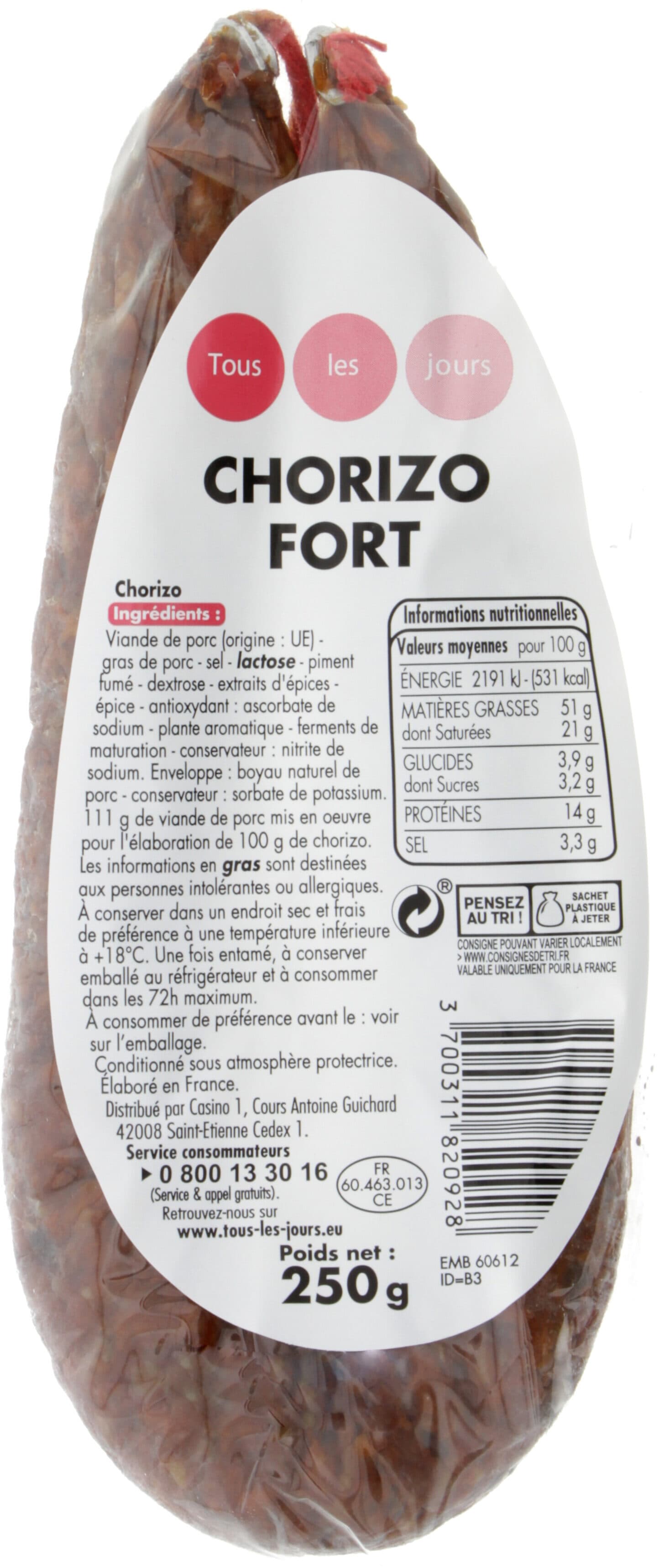 TLJ Chorizo fort packshot