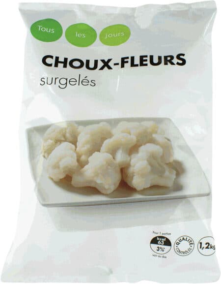 Tous les jours Choux fleurs packshot
