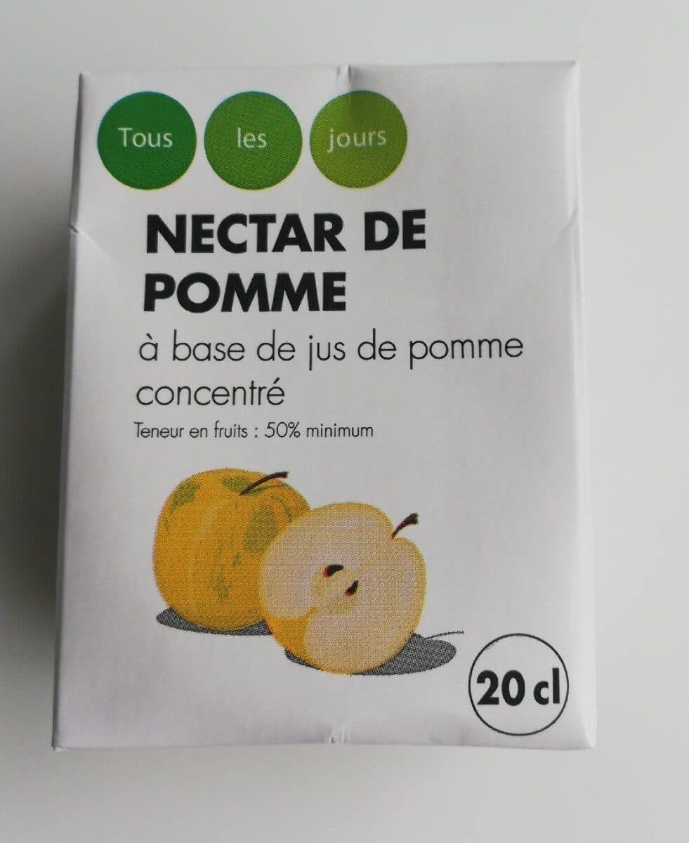 Tous les jours Nectar de Pomme à base de jus de pomme concentré - Teneur en fruits : 50% minimum packshot