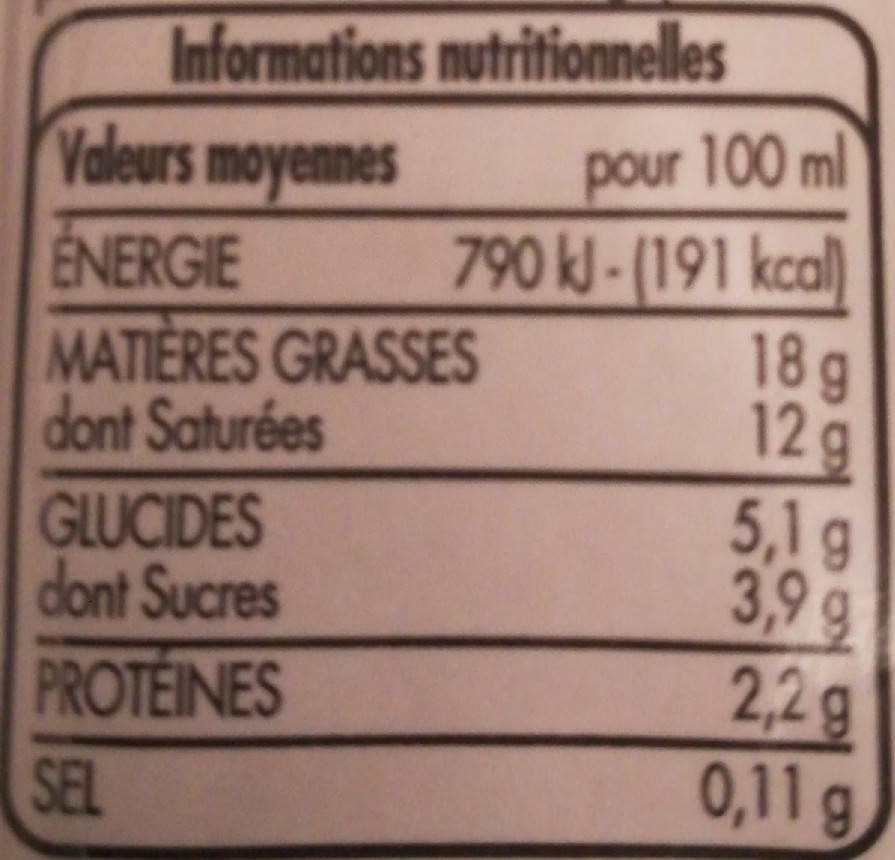 TLJ Crème Légère UHT liquide packshot