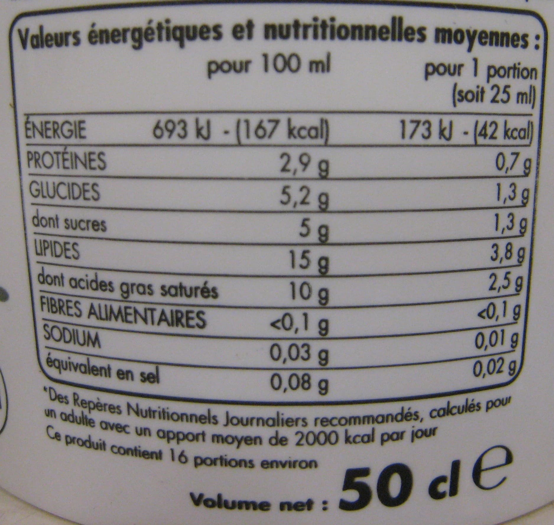 Tous les jours Crème fraîche légère épaisse packshot