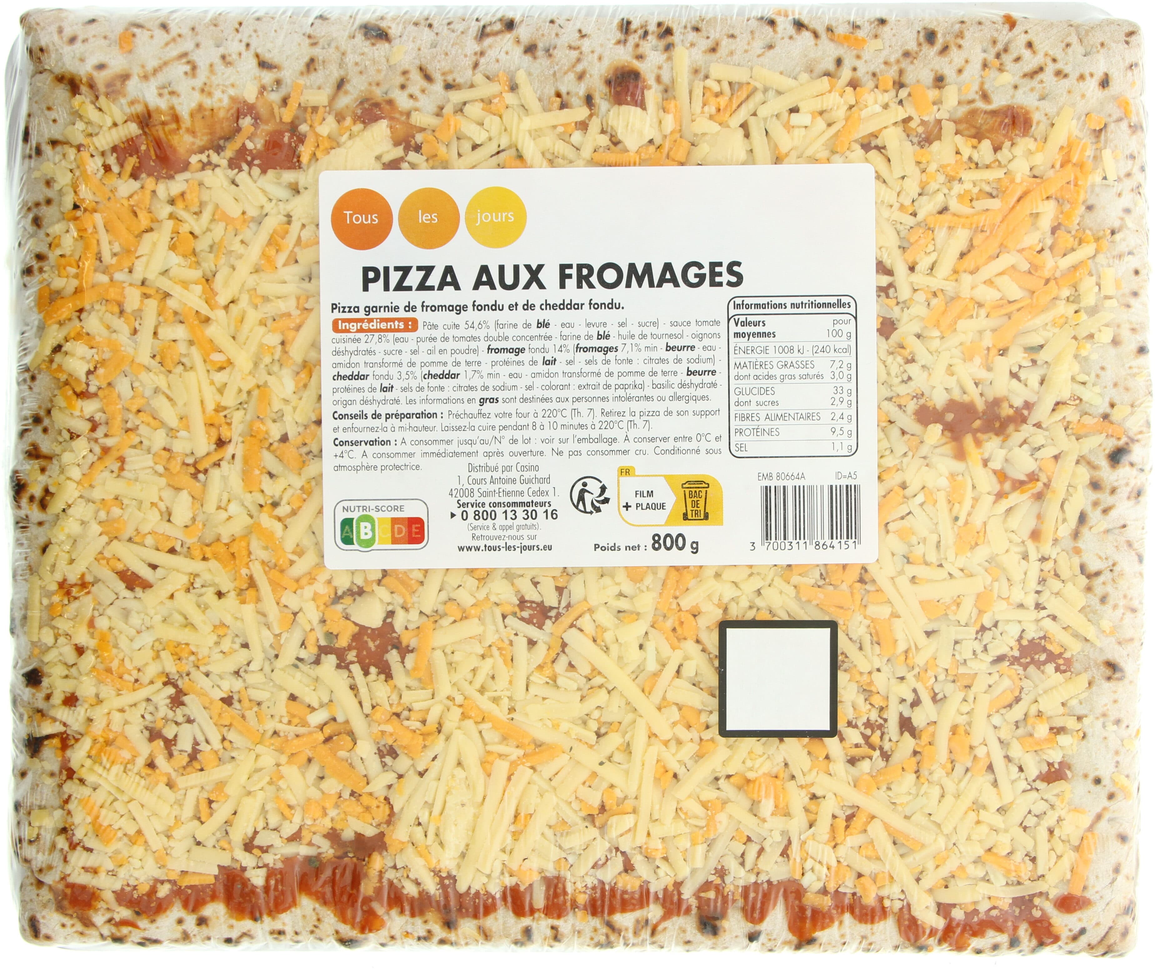 TLJ Pizza aux fromages packshot