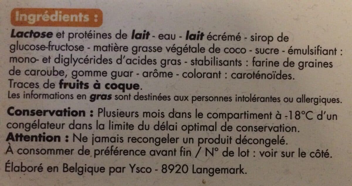 Tous les jours Glace vanille packshot