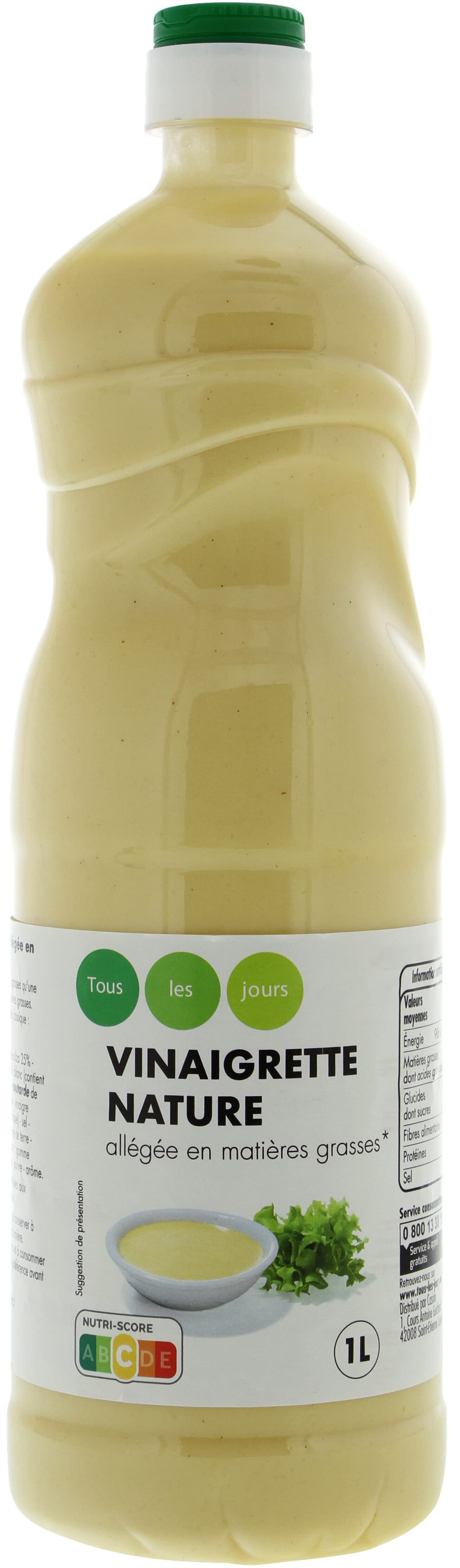TLJ Vinaigrette Nature allégée en matières grasses packshot