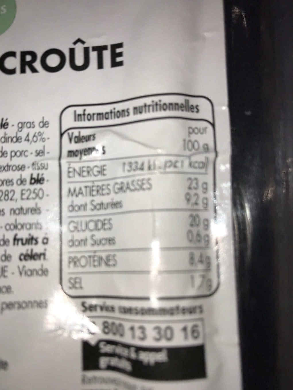 Tous les jours Pâté en croûte 10 Tranches packshot