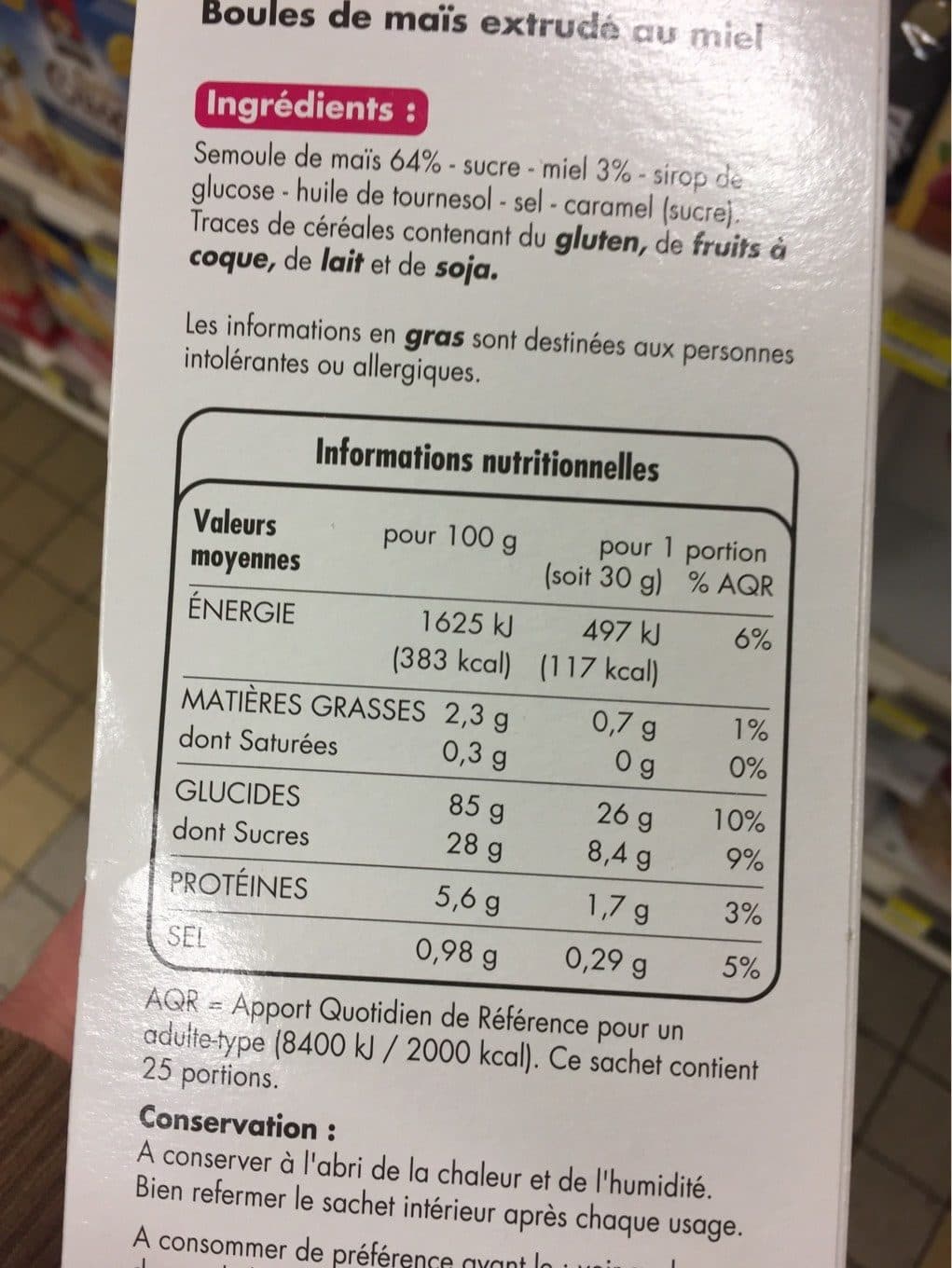 TLJ Boules de maïs au miel packshot