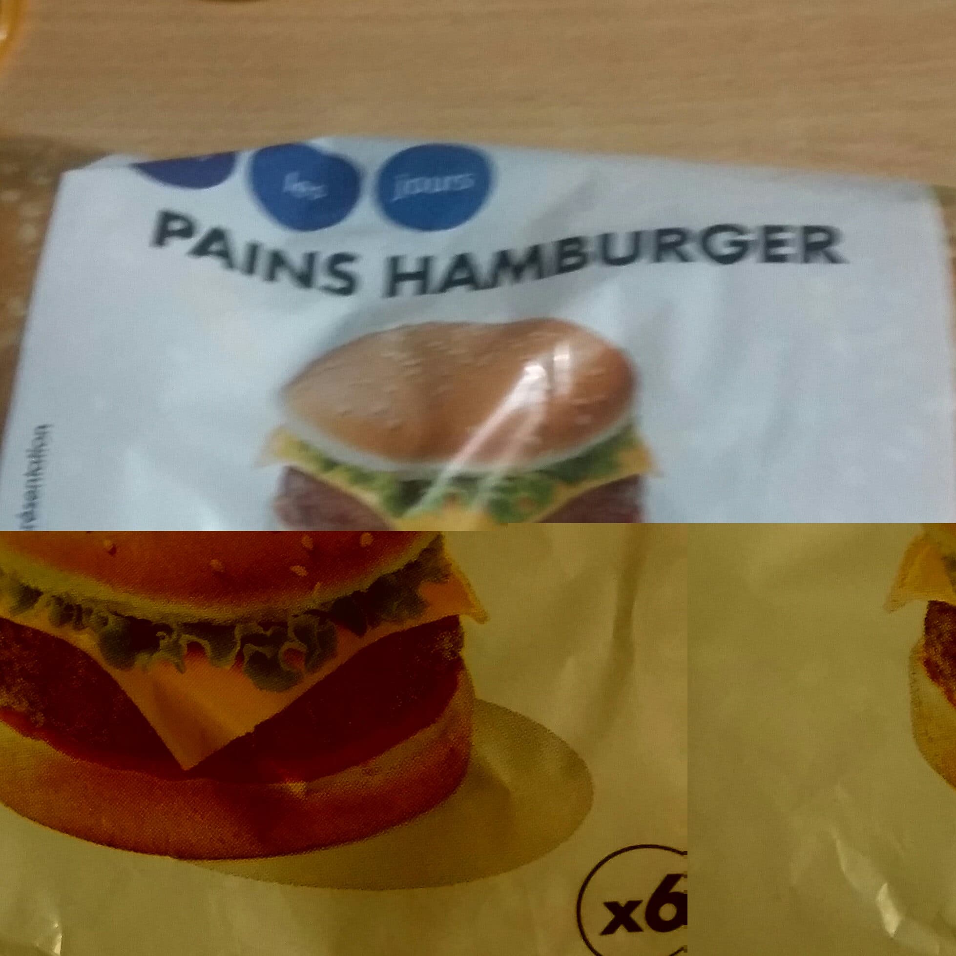 Tous les jours Pains hamburger x6 packshot