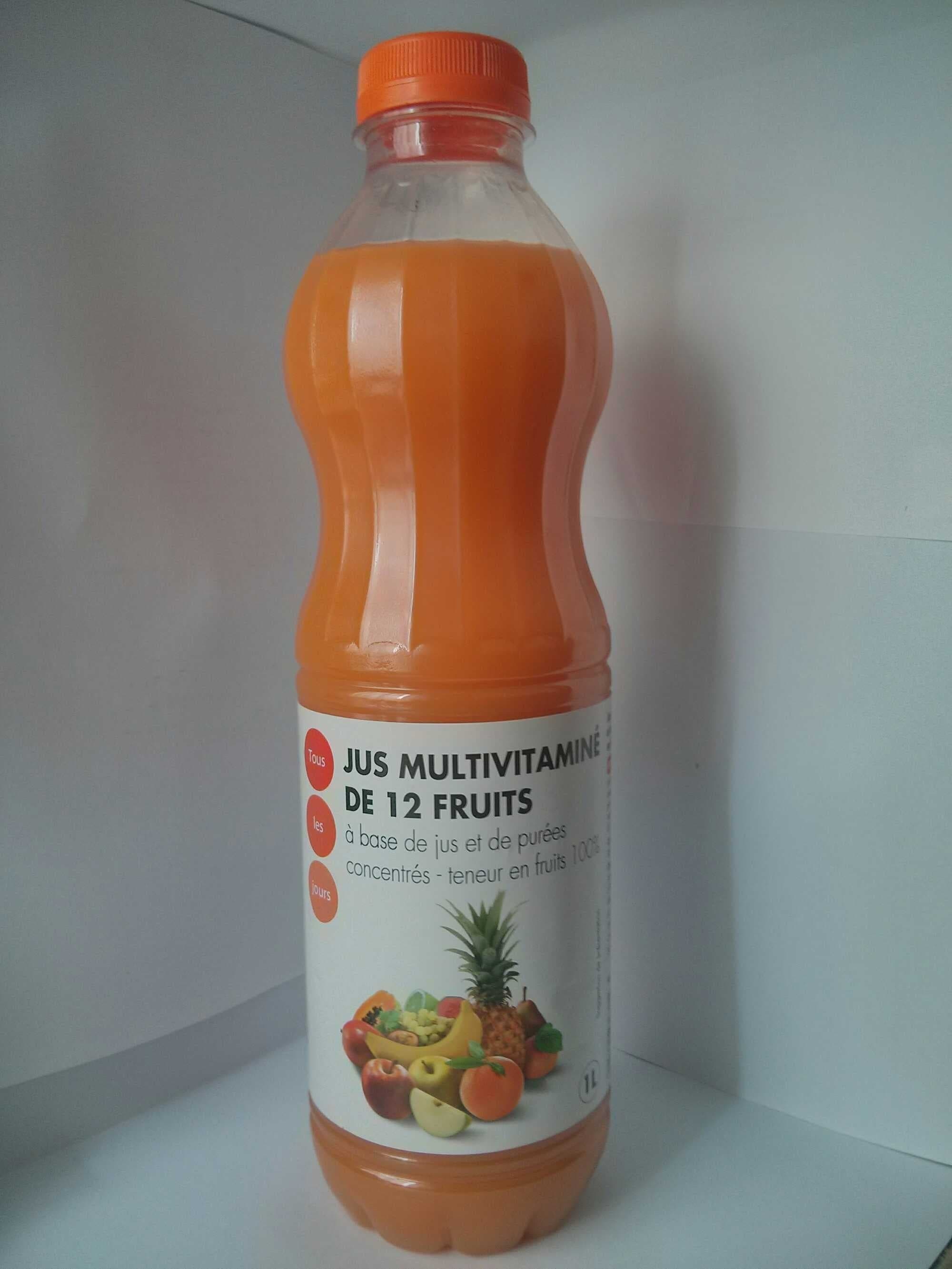 Tous les jours Jus multivitaminé de 12 fruits packshot