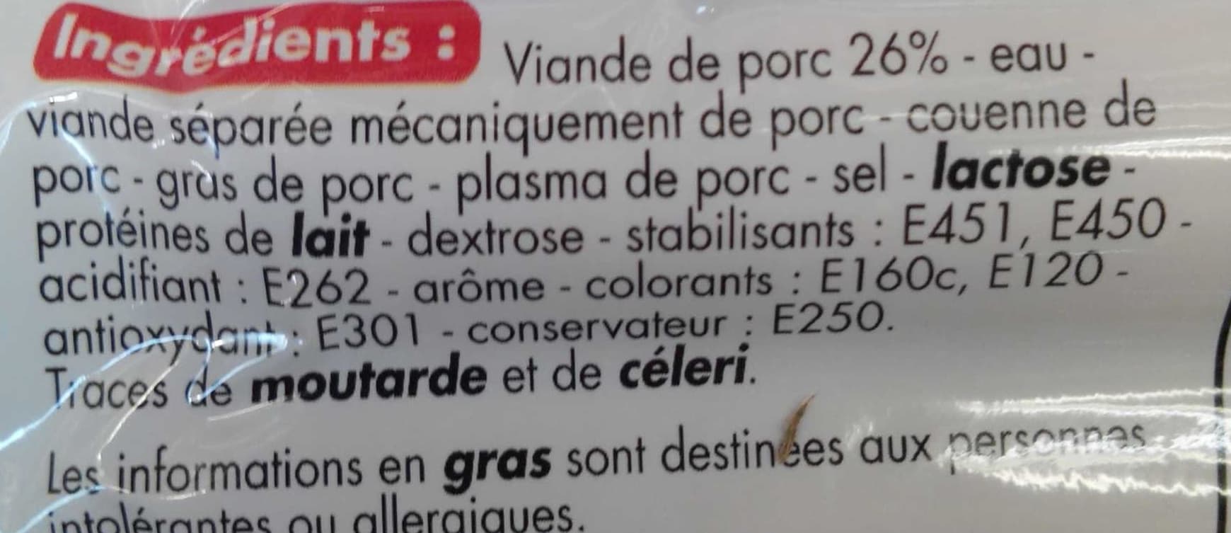 Tous les jours 10 saucisses cuites fumées packshot