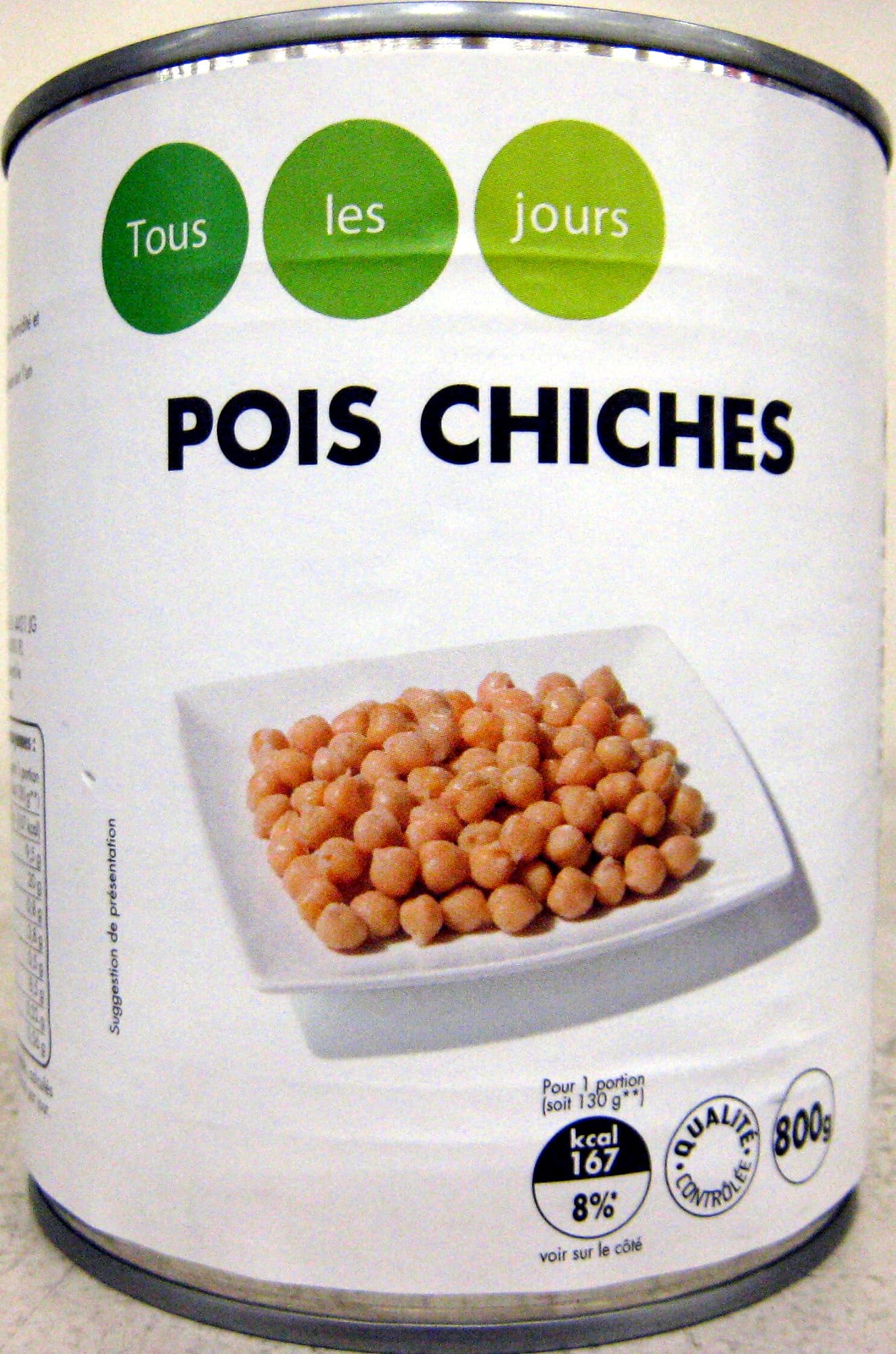 Tous les jours Pois chiches packshot