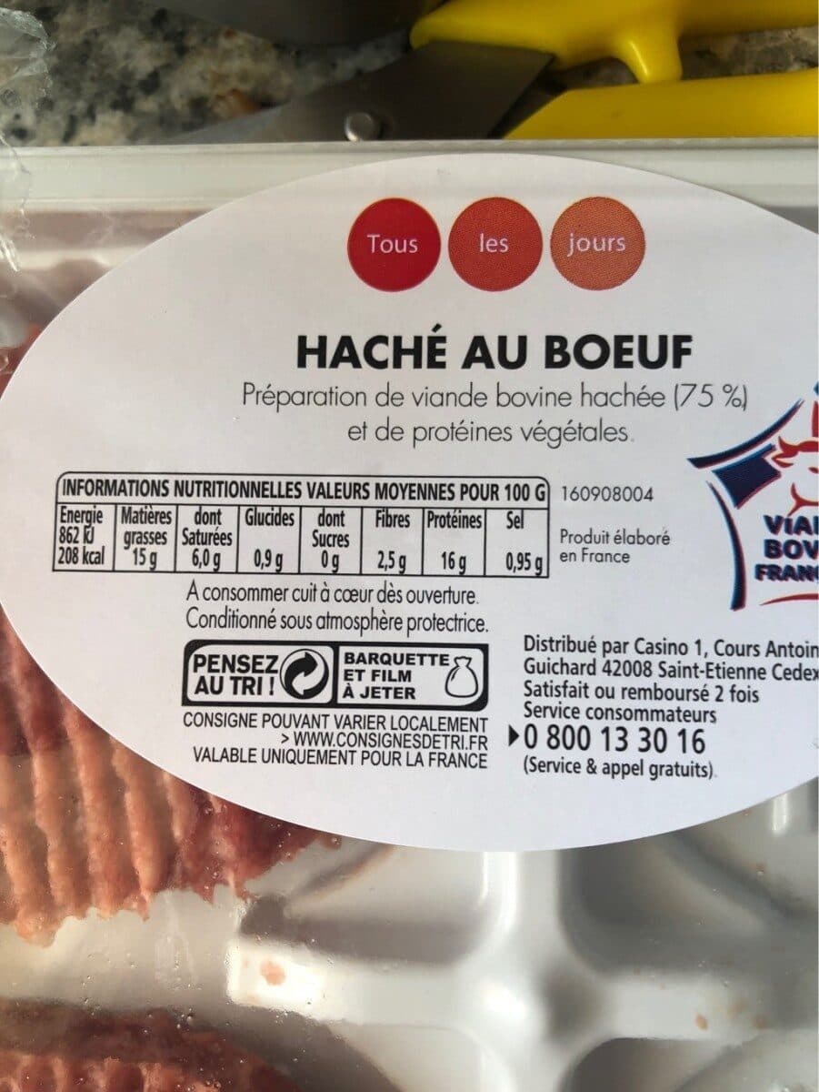 Tous les jours Steak Haché 75% packshot
