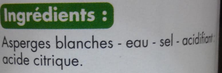 Tous les jours Asperges pic-nic packshot