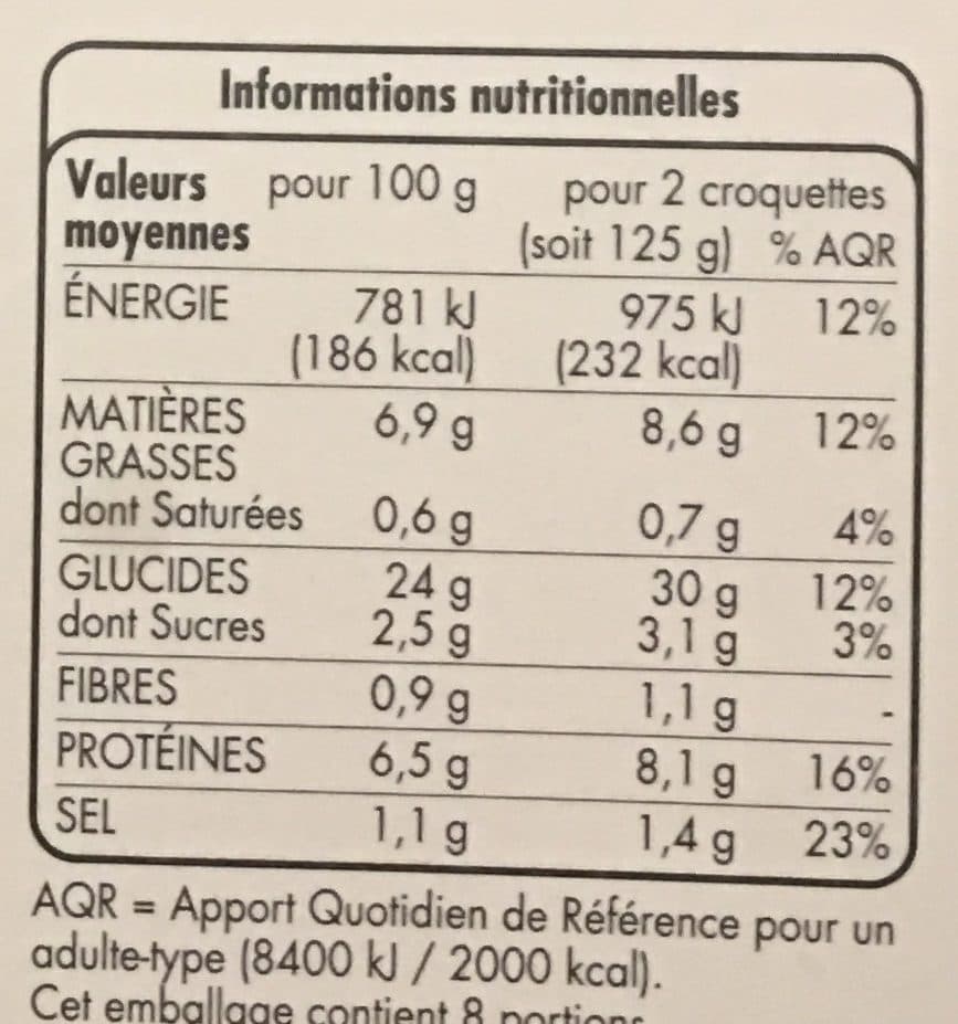 Tous Les Jours Croquettes de Poisson Ail et Fines Herbes packshot