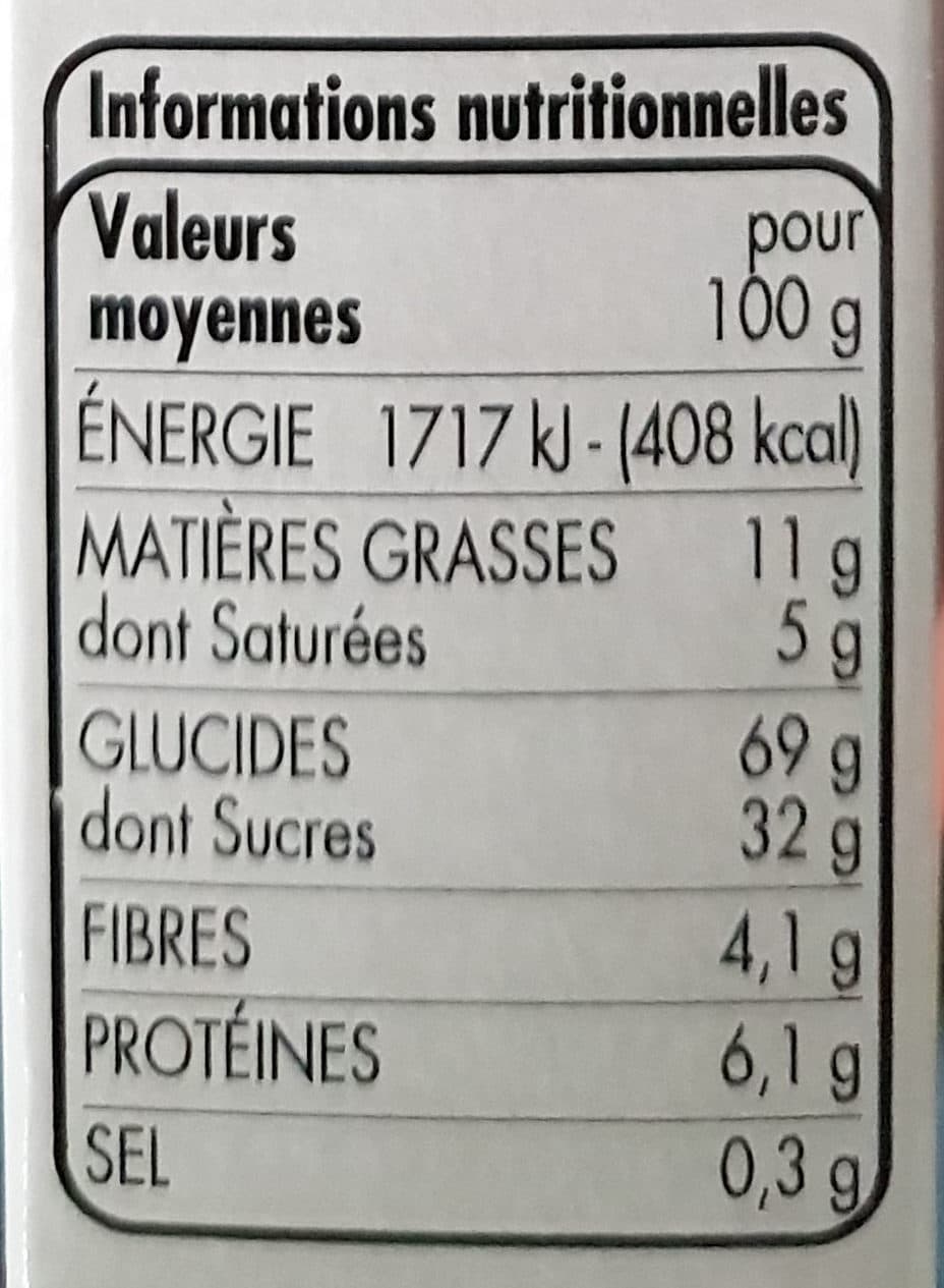Tous les jours Barres céréalières aux pépites de chocolat et à la banane packshot