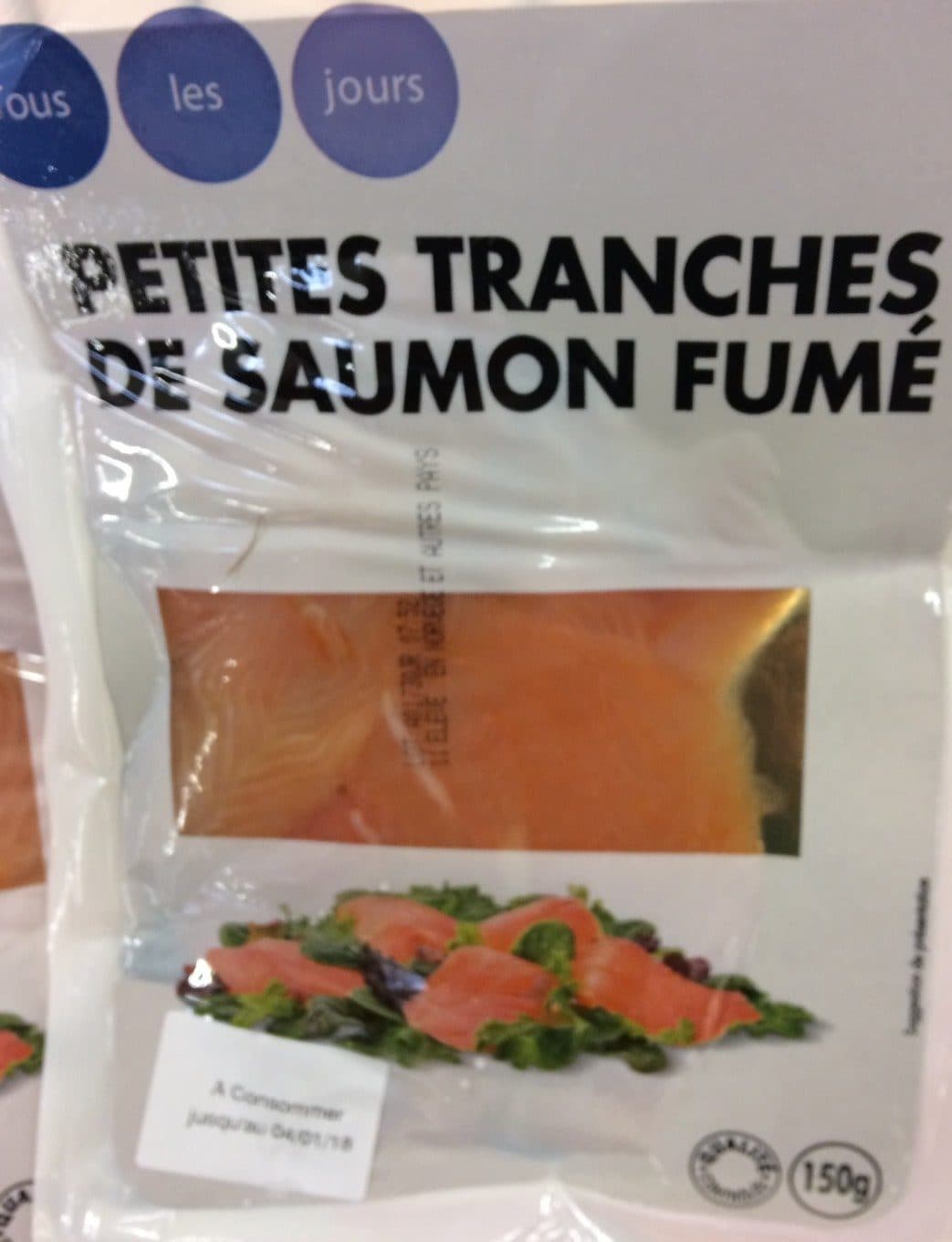 Casino Tous Les Jours Petites tranches de saumon atlantique d’élevage fumé, décongelé packshot