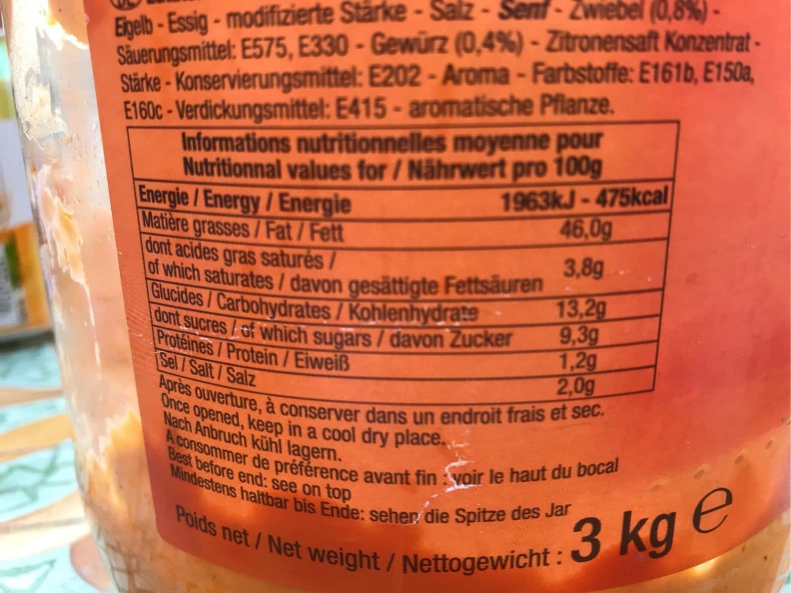 Open Food Facts Sauce Andalouse packshot