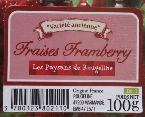 Les Paysans de Rougeline Fraises Framberry packshot
