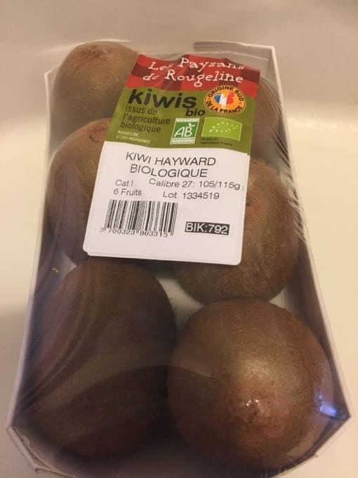 Les paysans de Rougeline Kiwi x6 Bio packshot