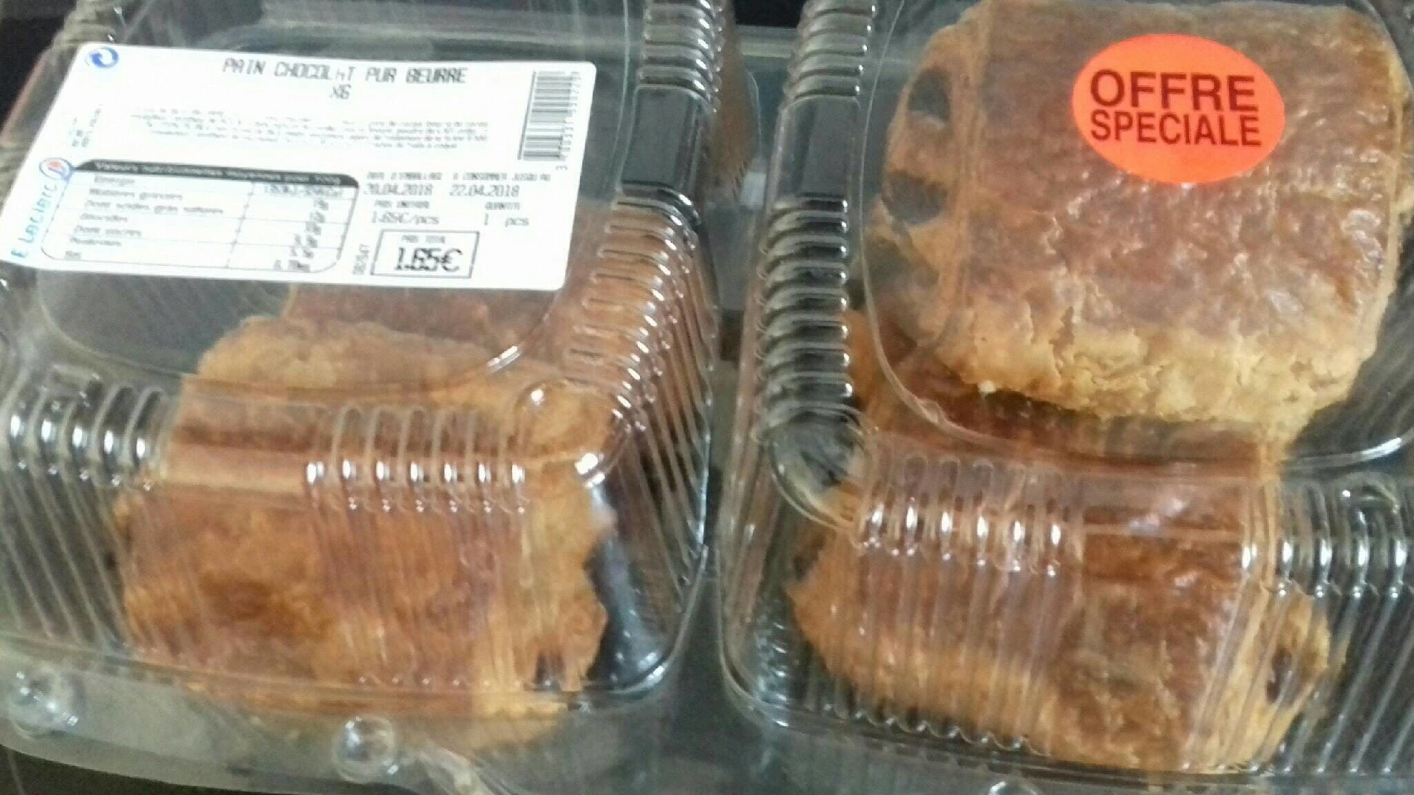 Leclerc Pain Chocolat Pur Beurre *6 packshot