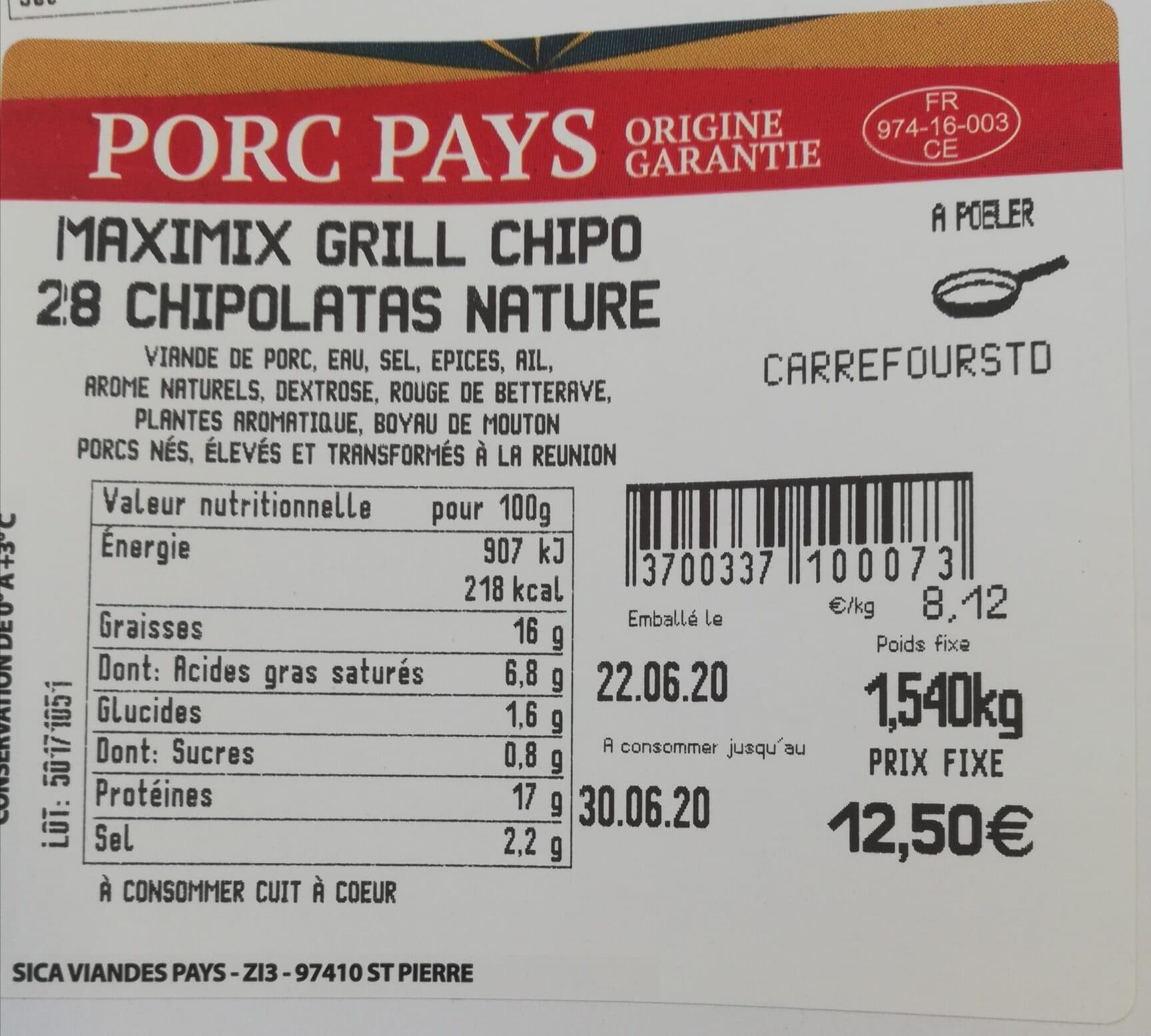 Porcidou Maxi-mix grill packshot