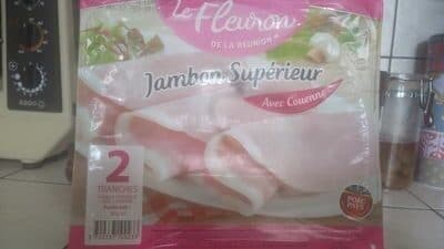 Le Fleuron de la Réunion Jambon supérieur avec couenne packshot