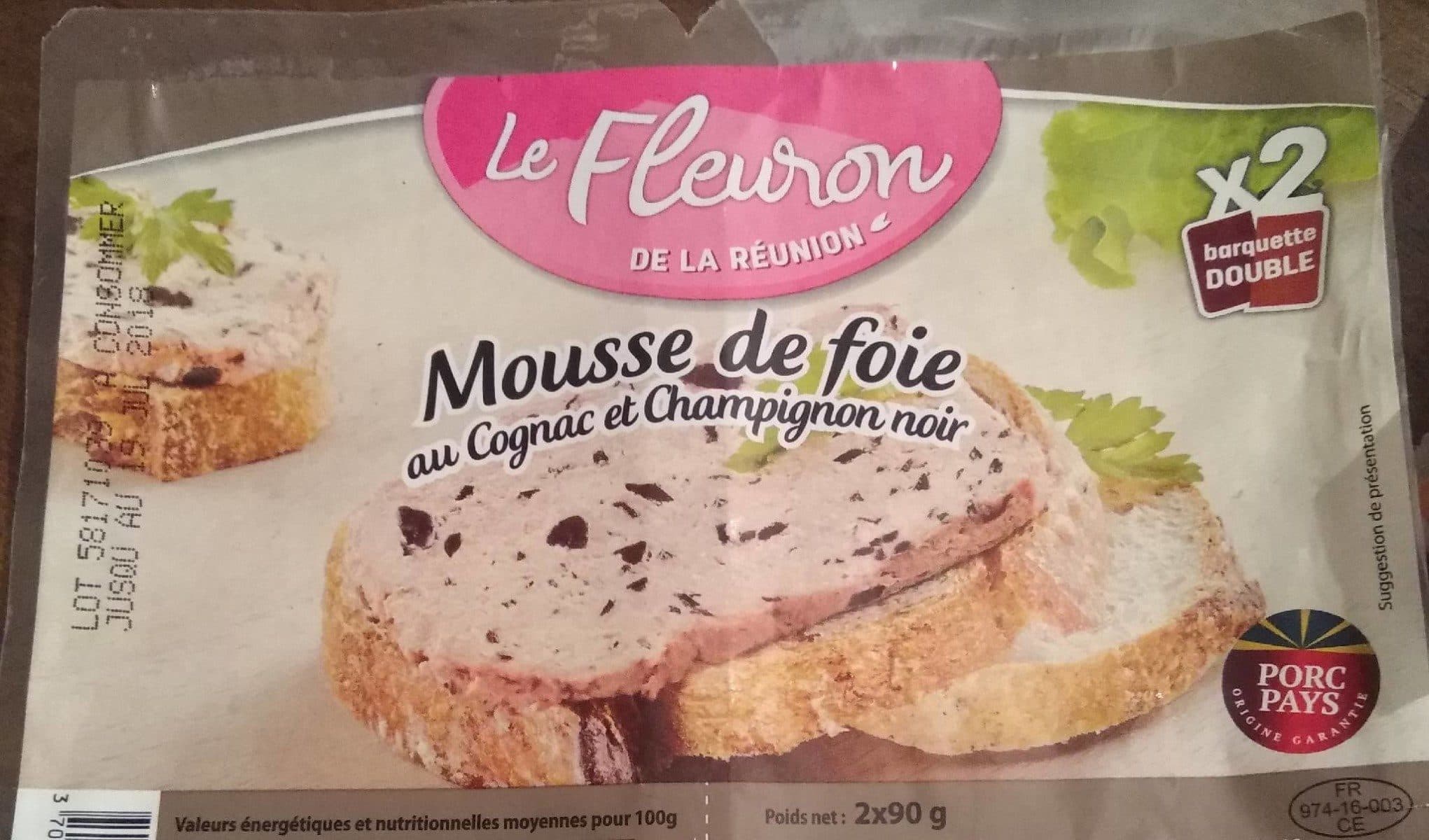Le Fleuron de la Réunion Mousse de foie au cognac et champignon noir packshot