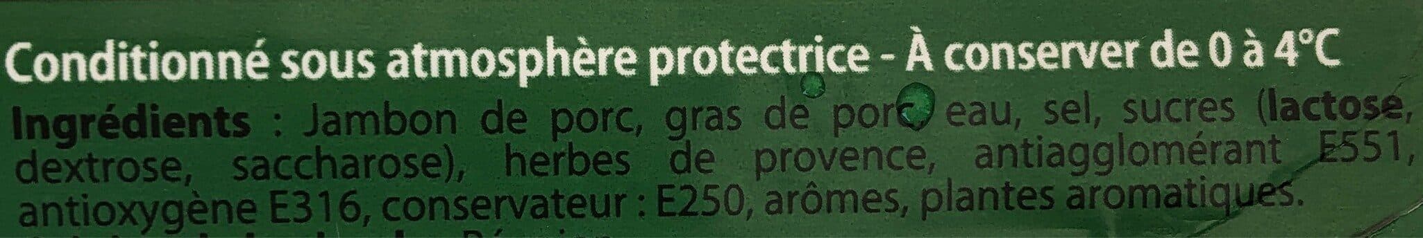 Le Fleuron De La Réunion Jambon supérieur aux herbes 4 tranches packshot